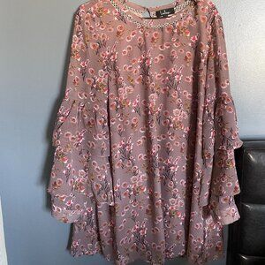 Pretty Floral Dress from Lulus